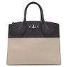 ルイヴィトン LOUIS VUITTON シティ スティーマーMM M54314 ノワール×ベージュ レザー ハンドバッグ シルバー金具 黒 ショルダーストラップ欠品