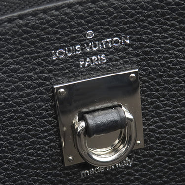 ルイヴィトン LOUIS VUITTON シティ スティーマーMM M54314 ノワール×ベージュ レザー ハンドバッグ シルバー金具 黒 ショルダーストラップ欠品