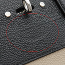 ルイヴィトン LOUIS VUITTON シティ スティーマーMM M54314 ノワール×ベージュ レザー ハンドバッグ シルバー金具 黒 ショルダーストラップ欠品