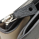 ルイヴィトン LOUIS VUITTON シティ スティーマーMM M54314 ノワール×ベージュ レザー ハンドバッグ シルバー金具 黒 ショルダーストラップ欠品