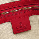グッチ GUCCI バンブー タッセル トート 296646 ベージュ×レッド GGキャンバス レザー 2WAYバッグ ゴールド金具 ハンドバッグ ショルダー 赤
