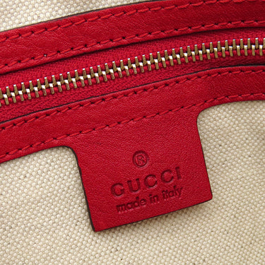 グッチ GUCCI バンブー タッセル トート 296646 ベージュ×レッド GGキャンバス レザー 2WAYバッグ ゴールド金具 ハンドバッグ ショルダー 赤