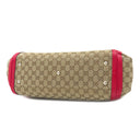 グッチ GUCCI バンブー タッセル トート 296646 ベージュ×レッド GGキャンバス レザー 2WAYバッグ ゴールド金具 ハンドバッグ ショルダー 赤