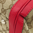 グッチ GUCCI バンブー タッセル トート 296646 ベージュ×レッド GGキャンバス レザー 2WAYバッグ ゴールド金具 ハンドバッグ ショルダー 赤