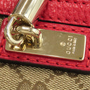グッチ GUCCI バンブー タッセル トート 296646 ベージュ×レッド GGキャンバス レザー 2WAYバッグ ゴールド金具 ハンドバッグ ショルダー 赤