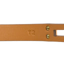 エルメス HERMES ミニ ケリードゥブルトゥール ナタ×ローズゴールド ヴォースイフト GP T2 ブレスレット PG金具 アイボリー 2重 2連 レザーブレス