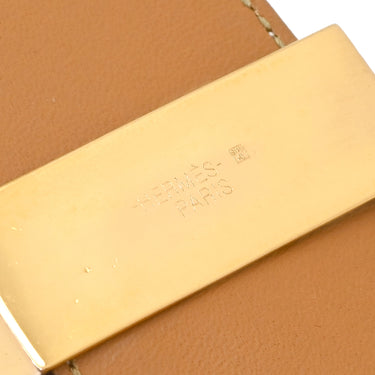 エルメス HERMES コリエドシアン プレス エトゥープ ヴォースイフト GP T2 ブレスレット ゴールド金具 グレージュ