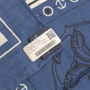 エルメス HERMES カレ140 カレジェアン マリンクレール×ホワイト カシミヤ シルク ストール 新品 未使用 【船乗りのタトゥー】