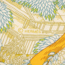 エルメス HERMES カレ140 カレジェアン ヴェール×ジョーヌ×ローズ カシミヤ シルク ストール 新品 未使用 【RETOUR A LA NATURE/自然回帰】