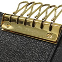 シャネル CHANEL カメリア ココマーク ブラック レザー キーケース ゴールド金具 黒 鍵入れ 6連 6本
