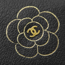 シャネル CHANEL カメリア ココマーク ブラック レザー キーケース ゴールド金具 黒 鍵入れ 6連 6本
