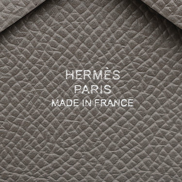 エルメス HERMES カルヴィ デュオ エタン ヴォーエプソン カードケース シルバー金具 新品 未使用 フラグメントケース 2025年製