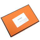 エルメス HERMES カルヴィ デュオ ブルーグラシエ ヴォーエプソン カードケース シルバー金具 新品 未使用 フラグメントケース 2025年製