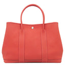 エルメス HERMES ガーデンパーティー PM ルージュピヴォワンヌ ネゴンダ トートバッグ シルバー金具 ハンドバッグ