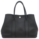 エルメス HERMES ガーデンパーティーTPM ブラック ネゴンダ トートバッグ シルバー金具 黒