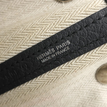 エルメス HERMES ガーデンパーティーTPM ブラック ネゴンダ トートバッグ シルバー金具 黒