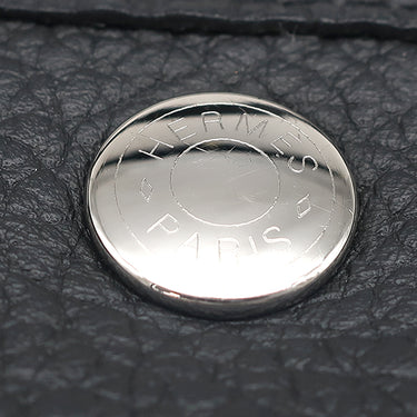 エルメス HERMES ガーデンパーティーTPM ブラック ネゴンダ トートバッグ シルバー金具 黒