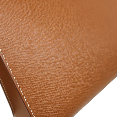 エルメス HERMES ケリー 32 外縫い ゴールド クシュベル ハンドバッグ ゴールド金具 茶 ハンドバッグ 鍵・カデナ・ストラップ欠品