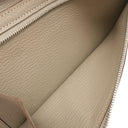 エルメス HERMES ベアンスフレ ヴェルソ ピンク×トゥルティエールグレー シェーブル 長財布 シルバー金具 バイカラー 二つ折り財布
