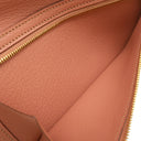 エルメス HERMES ベアンスフレ ローズティー シェブルミゾル 長財布 ゴールド金具 二つ折り財布