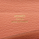 エルメス HERMES ベアンスフレ ローズティー シェブルミゾル 長財布 ゴールド金具 二つ折り財布