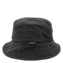 バレンシアガ BALENCIAGA ロゴタグ バケットハット ブラック コットン 14037 帽子 黒 帽子 ヴィンテージ加工