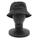 バレンシアガ BALENCIAGA ロゴタグ バケットハット ブラック コットン 14037 帽子 黒 帽子 ヴィンテージ加工