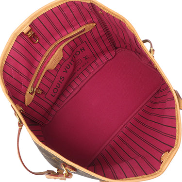 ルイヴィトン LOUIS VUITTON ネヴァーフル PM M41245 モノグラム×ピヴォワンヌ モノグラムキャンバス トートバッグ ゴールド金具 茶 ピンク 肩掛け