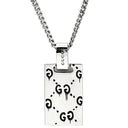 グッチ GUCCI ゴースト シルバー シルバー925 ネックレス AG925 スカル GG プレート AG925 SV925