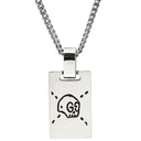 グッチ GUCCI ゴースト シルバー シルバー925 ネックレス AG925 スカル GG プレート AG925 SV925
