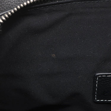 クリスチャン・ディオール Christian Dior KAWS BEE サドルバッグ ブラック レザー ボディバッグ シルバー金具 黒 ハチ カウズ コラボ