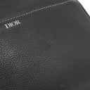 クリスチャン・ディオール Christian Dior KAWS BEE サドルバッグ ブラック レザー ボディバッグ シルバー金具 黒 ハチ カウズ コラボ
