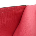 エルメス HERMES ベアンスフレ ローズアザレ ヴォーエプソン 長財布 シルバー金具 二つ折り財布