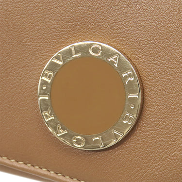 ブルガリ BVLGARI ブルガリ ブルガリ コローレ 33625 ブラウン レザー 長財布 ゴールド金具 茶 二つ折り サークルロゴ