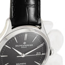 腕時計 ボーム&メルシエ BAUME&MERCIER クリフトン ボーマティック M0A10399 自動巻き メンズ ブラック デイト シースルーバック