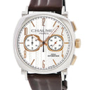 腕時計 ショーメ CHAUMET ダンディ XL クロノグラフ W11790-30V 自動巻き メンズ K18PG×SS コンビ シルバー スモールセコンド