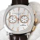 腕時計 ショーメ CHAUMET ダンディ XL クロノグラフ W11790-30V 自動巻き メンズ K18PG×SS コンビ シルバー スモールセコンド