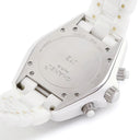 腕時計 シャネル CHANEL J12 クロノグラフ 41mm H2009 自動巻き メンズ OH済 純正ダイヤ ホワイトセラミック 白 デイト
