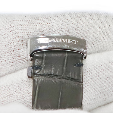 腕時計 ショーメ CHAUMET クラスワン クロノグラフ クオーツ メンズ 純正ダイヤ グレー デイト 逆回転防止ベゼル スモールセコンド