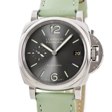 腕時計 パネライ PANERAI ルミノール ドゥエ PAM00755 U番 自動巻き メンズ レディース U番 グレー デイト スモールセコンド