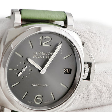 腕時計 パネライ PANERAI ルミノール ドゥエ PAM00755 U番 自動巻き メンズ レディース U番 グレー デイト スモールセコンド