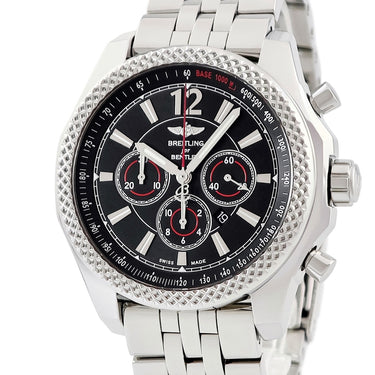 腕時計 ブライトリング BREITLING ベントレー バーナート 42 スペシャルエディション A41390 自動巻き メンズ ブラック クロノグラフ