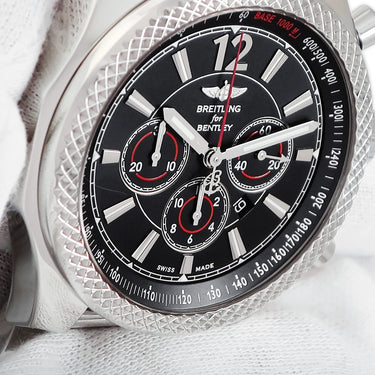 腕時計 ブライトリング BREITLING ベントレー バーナート 42 スペシャルエディション A41390 自動巻き メンズ ブラック クロノグラフ