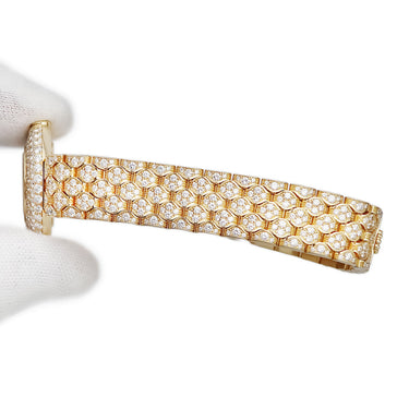 腕時計 ロレックス ROLEX チェリーニ 6221/8 K番 クオーツ レディース メーカーOH済 K番 K18YG無垢 純正ダイヤ ホワイト シェル