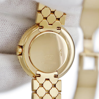 腕時計 ロレックス ROLEX チェリーニ 6221/8 K番 クオーツ レディース メーカーOH済 K番 K18YG無垢 純正ダイヤ ホワイト シェル