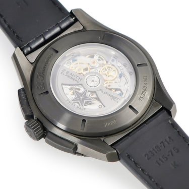 腕時計 ゼニス ZENITH エル プリメロ ストラトス スピンドリフト 75.2060.4061/21.R573 自動巻き メンズ OH済 ブラック クロノグラフ