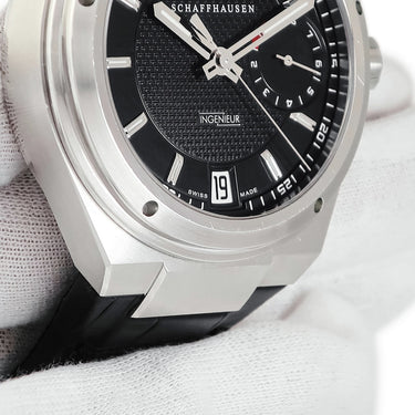 腕時計 IWC IWC ビッグインヂュニア 7デイズ IW500501 自動巻き メンズ OH済 ブラック パワーリザーブインジケーター