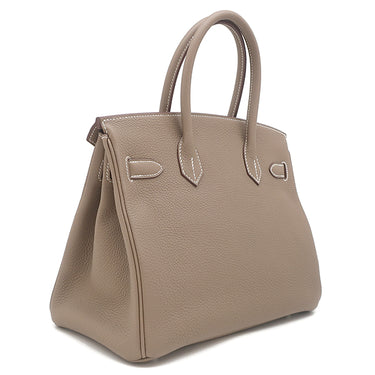 エルメス HERMES バーキン30 エトゥープ トゴ ハンドバッグ シルバー金具 グレージュ 2024年製