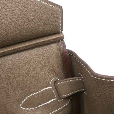 エルメス HERMES バーキン30 エトゥープ トゴ ハンドバッグ シルバー金具 グレージュ 2024年製