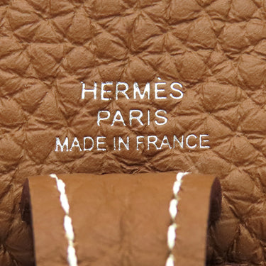 エルメス HERMES エヴリンTPM ロング ゴールド トリヨンクレマンス ショルダーバッグ シルバー金具 茶